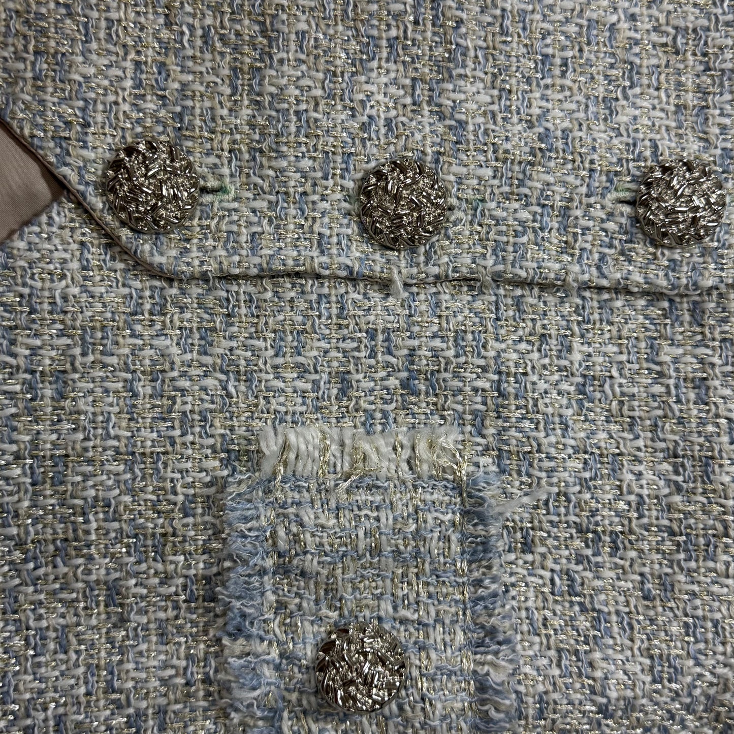 Grey Tweed Top and Short Skirt