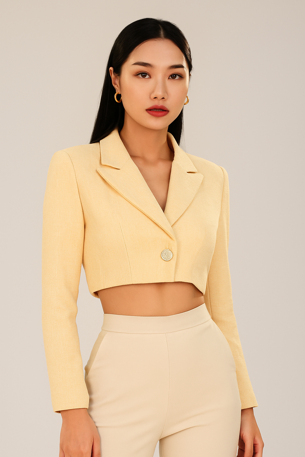 Tweed Crop Top Blazer