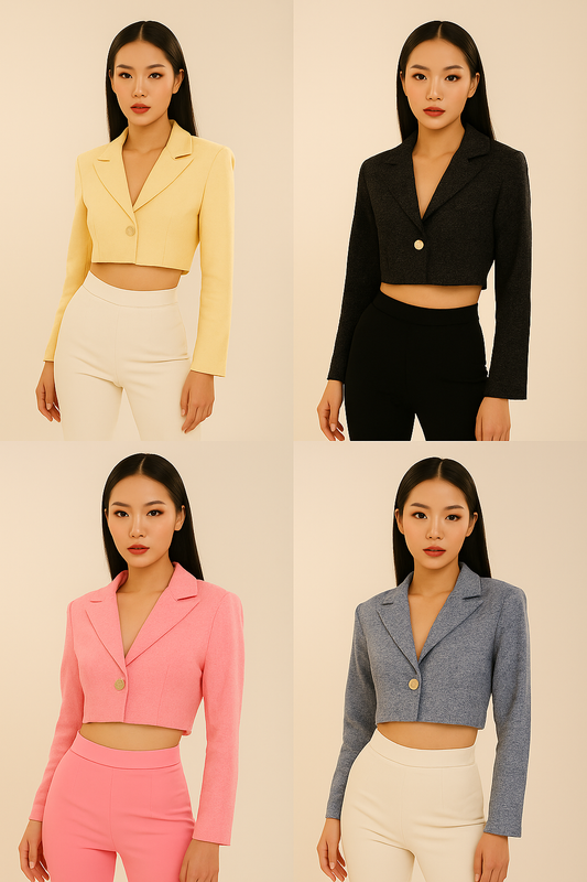 Tweed Crop Top Blazer