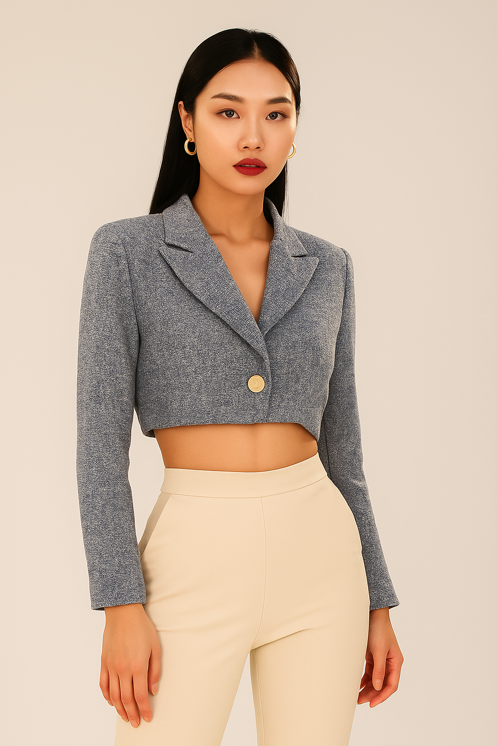 Tweed Crop Top Blazer