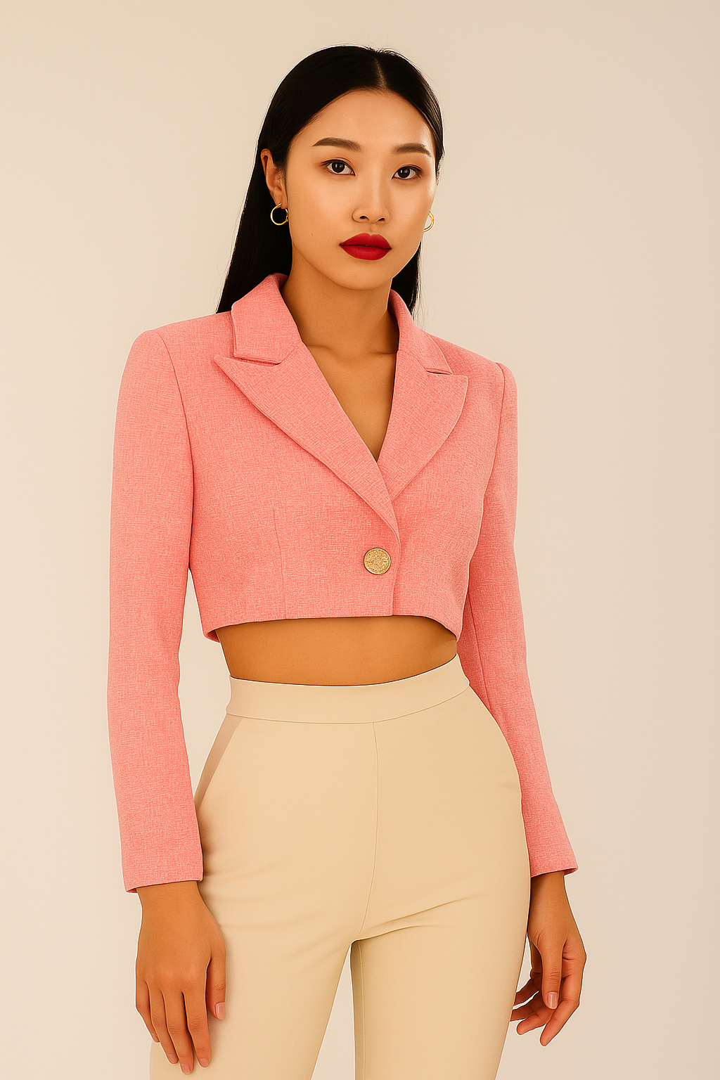 Tweed Crop Top Blazer